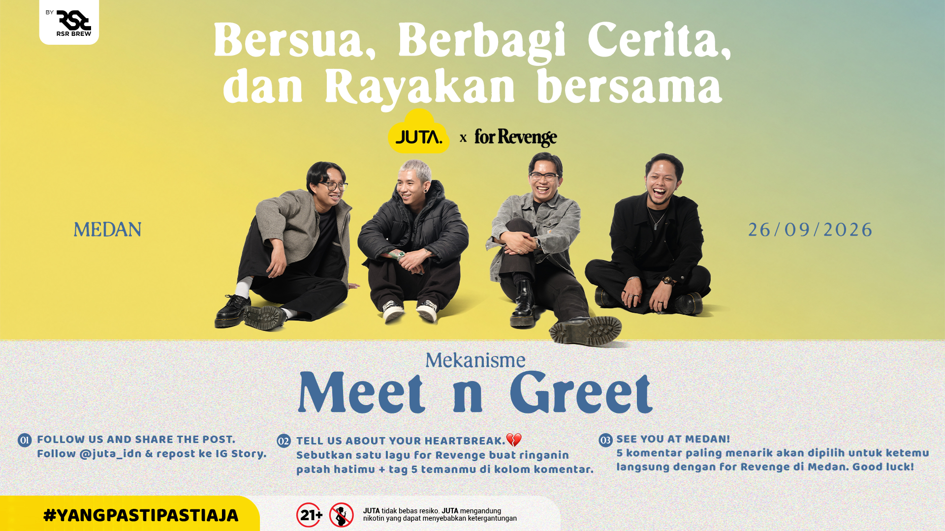 JUTA x For Revenge Is Coming to Medan!